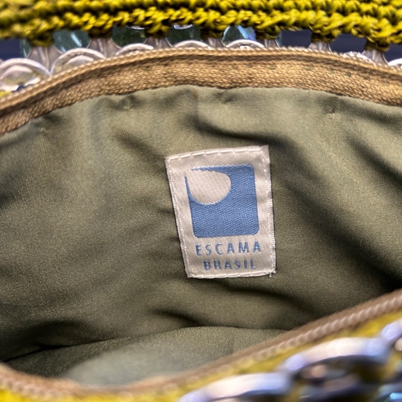 Escama Studio Francisca Flap Shoulder Pop Tab Bag (Olive Green) - Picture 4 of 8